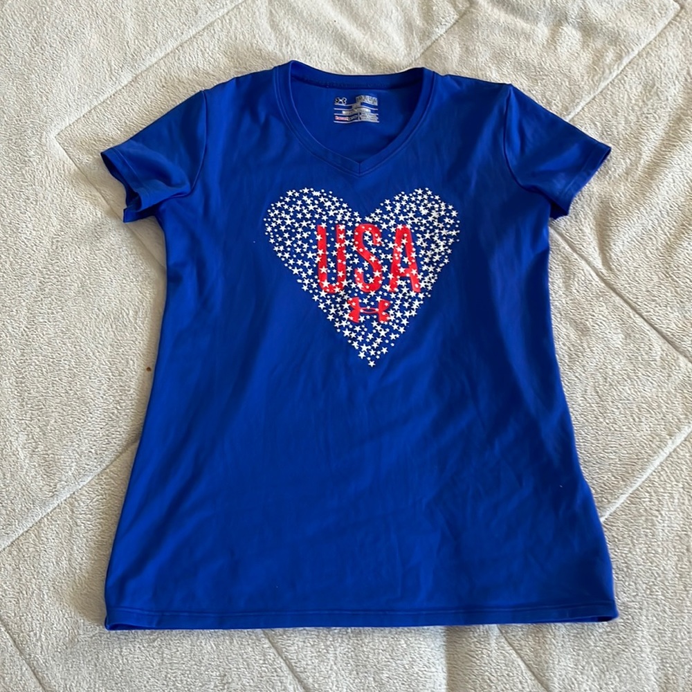 USA kids under armour t-shirt